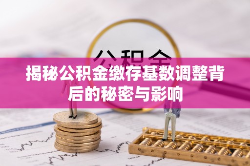 盐都揭秘公积金缴存基数调整背后的秘密与影响